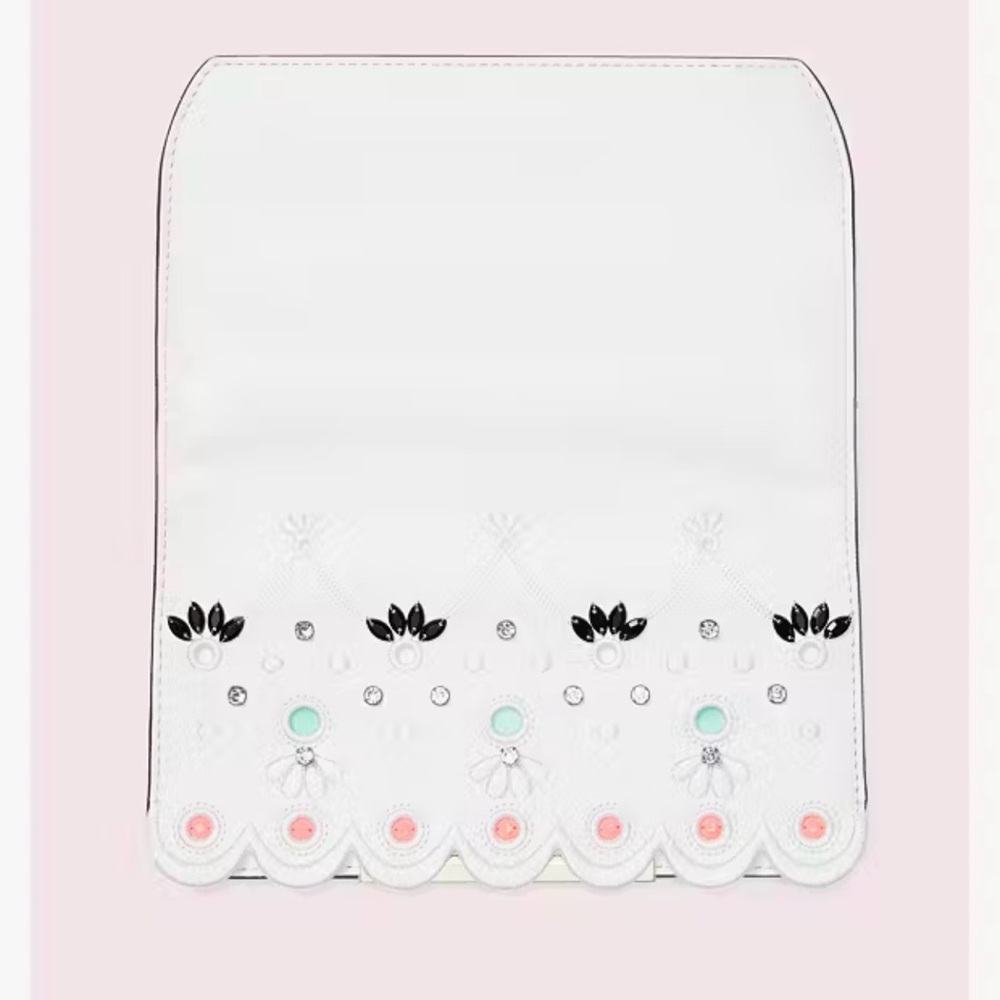 Kate Spade Make It Mine Jeweled Scalloped Flap